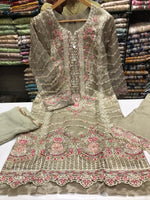 Embroidered Tila Thread Fancy Dress L(44)