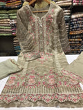 Embroidered Tila Thread Fancy Dress L(44)