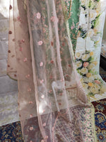 Organza Three Piece Embroidered Suit Size:  L(44)