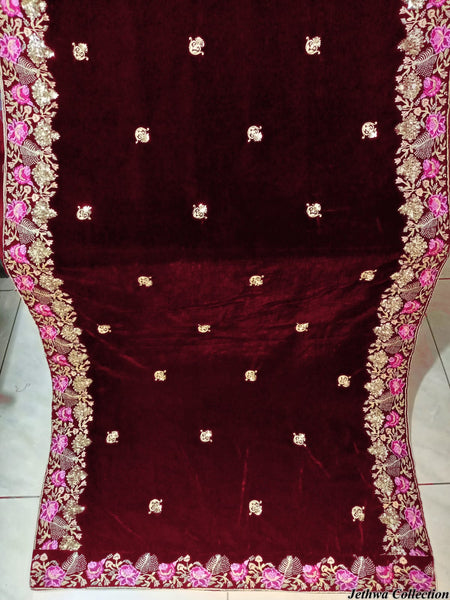 Velvet Shawl style Dupatta