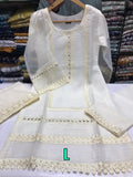 Fancy Embroidered Dress 3 Piece Size: L(44-46)