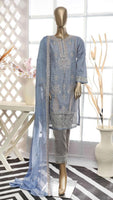 Fency Silk Embroidered 3 Piece Suit Size: L